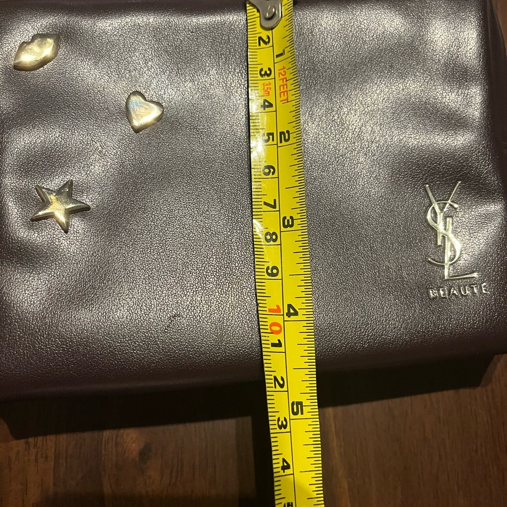 Yves Saint Laurent Eggplant Cosmetic Bag